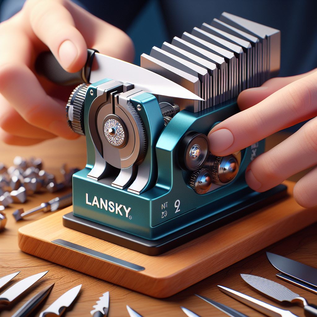  Use a Lansky Knife Sharpener