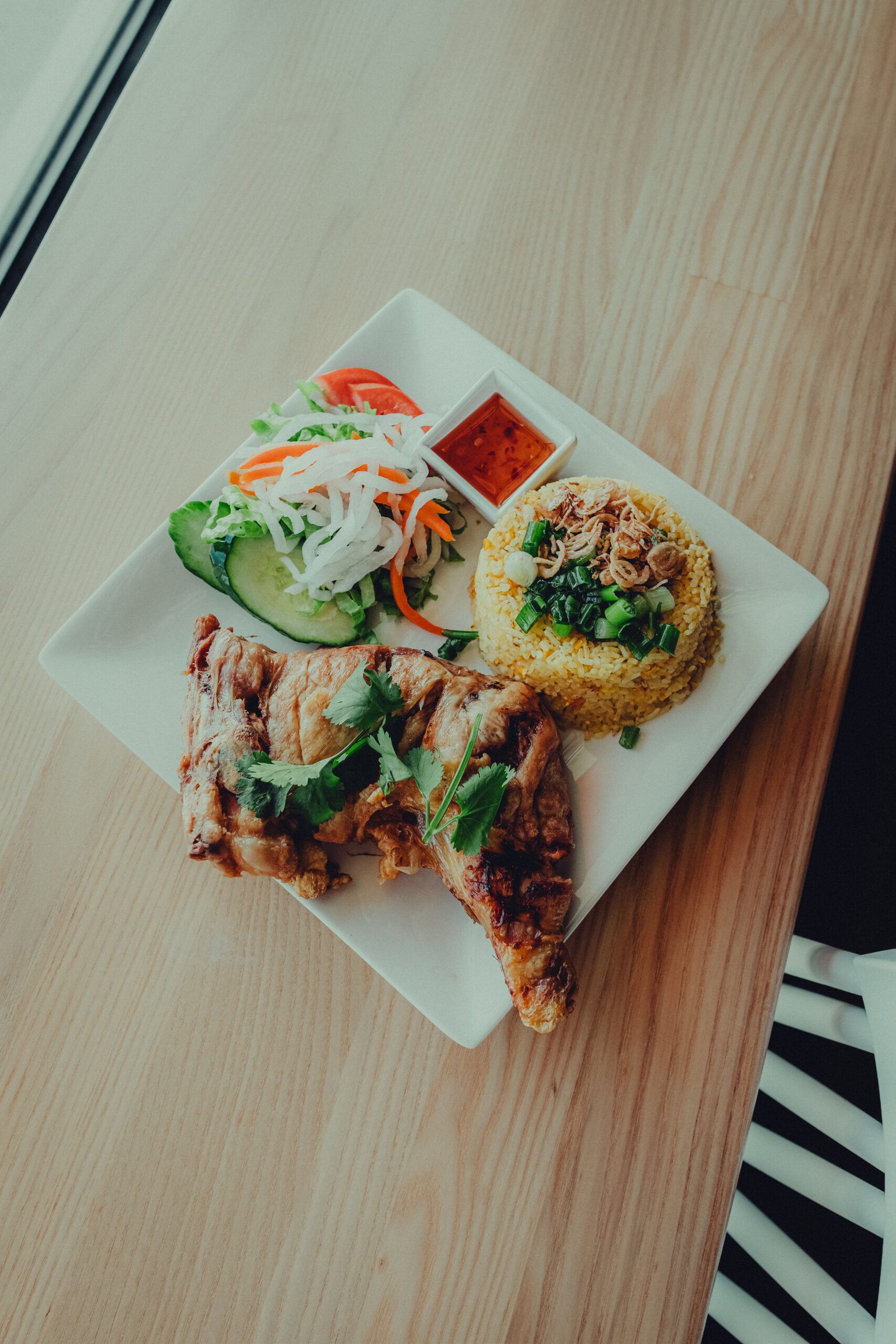 Quick And Easy Weeknight Dinners Fried rice and Fried Chiken