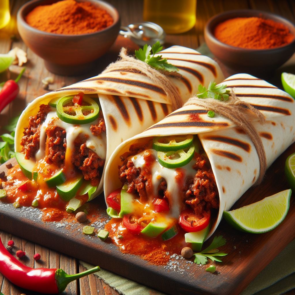 Grilled Sloppy Joe Burritos