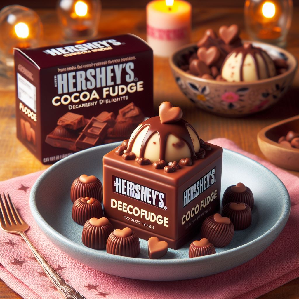 Hershey’s Cocoa Fudge with tasty love bite