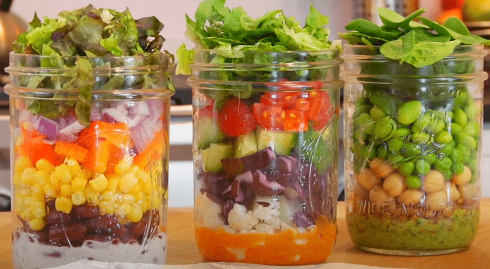 HOME MADE SALAD IN JAR