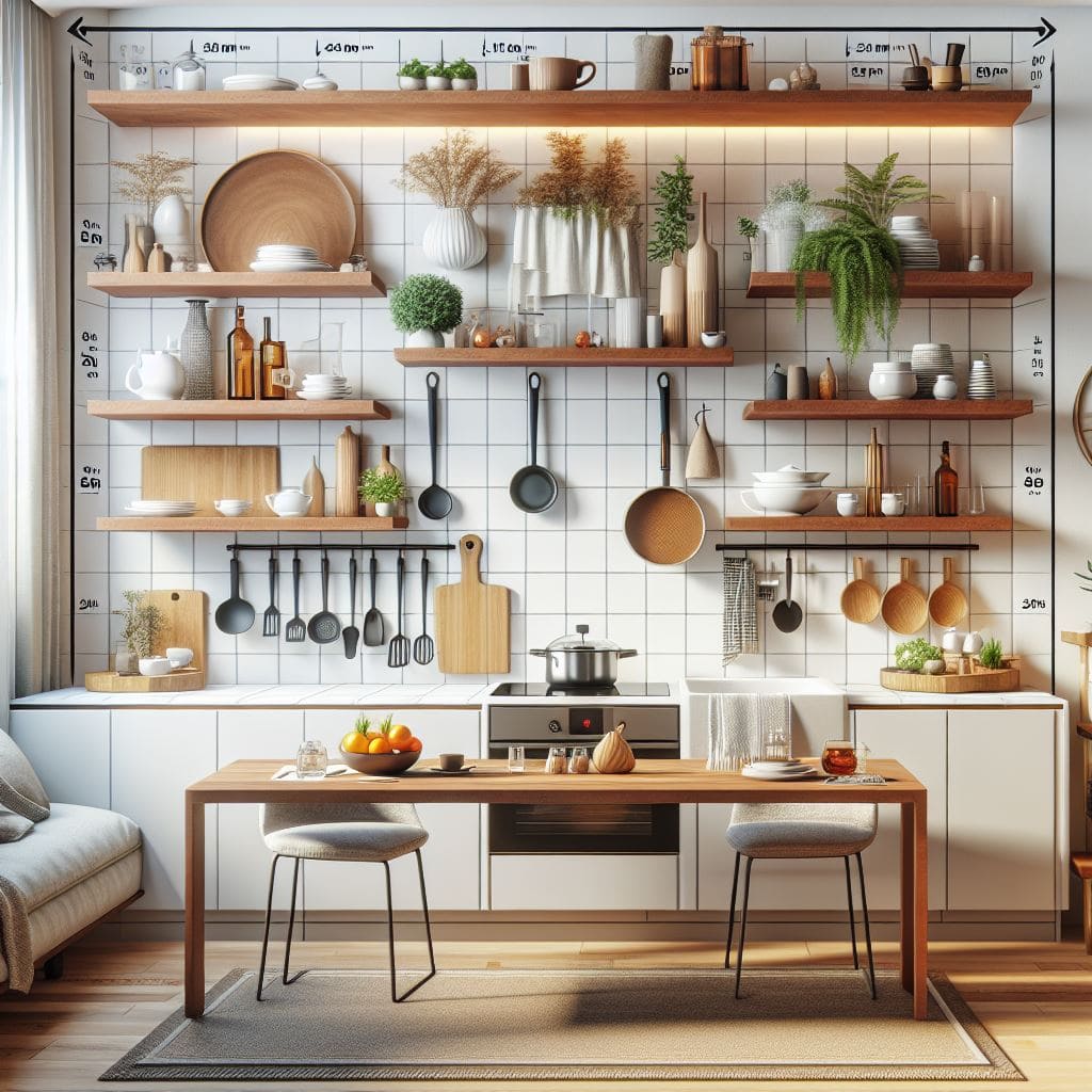 Kitchen Floating Shelf Height: Maximize Space & Style!