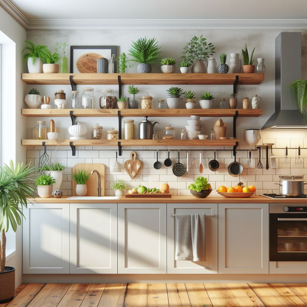 Kitchen Floating Shelf Height